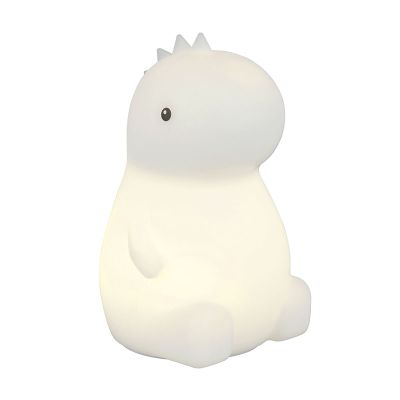 Lampe de table pour enfants en plastique blanche, Vedat, 0,5W, RGBW LED, avec interrupteur