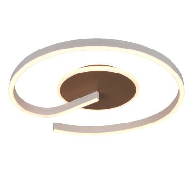 Plafonnier design marron, Ymer, 21W, white switch LED, gradable en 3 étapes