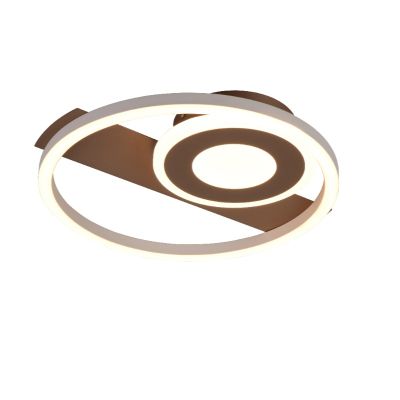 Lampe plafond design marronne, Jantuano, 22W, 3000K LED