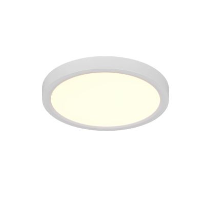 Lampe plafond moderne blanche, Zayd, 18W, white switch LED, gradable en 3 étapes