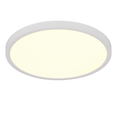 Lampe plafond moderne blanche, Zayd, 30W, white switch LED, gradable en 3 étapes