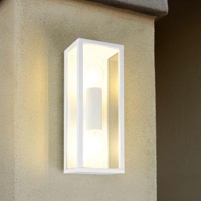Luminaire extérieur moderne blanc, Sanna, IP44