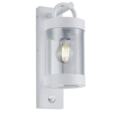 Applique extérieur avec détecteur de mouvement moderne blanche, Sambesi, IP44