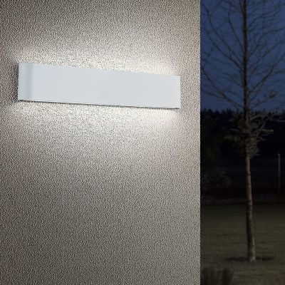 Luminaire extérieur moderne blanc, Bridlington, 8W, 3000K LED, IP54