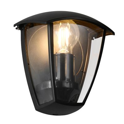 Luminaire extérieur moderne noir, Samatar, IP44
