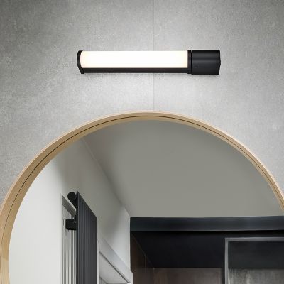 Applique salle de bain moderne noire, Bernou, 8W, 3000K LED, IP44