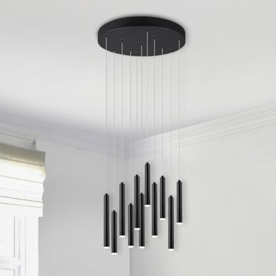 Suspension moderne noire, Jessamy, 2,5W, 3000K LED