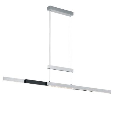 Suspension table à manger moderne chromée, Jessey, 45W, blanc chaud à froid réglable LED