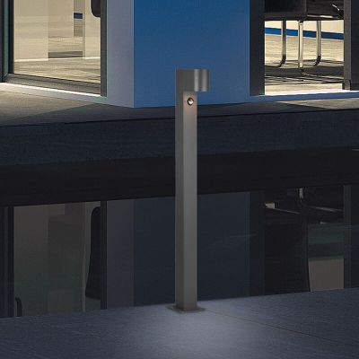Lampadaire extérieur avec détecteur de mouvement moderne anthracite, Laurien, IP44