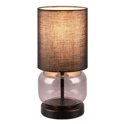 Lampe de table rétro noire, Vita, avec interrupteur