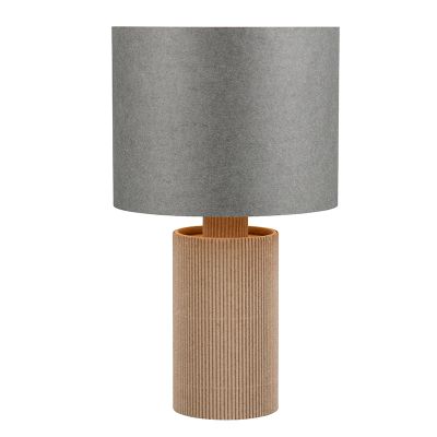 Lampe de table rustique grise, Stach, avec interrupteur
