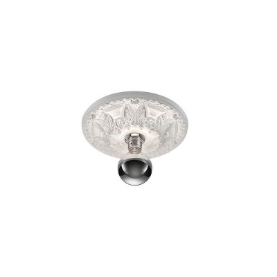 Lampe plafond en plâtre blanche, Mandisa