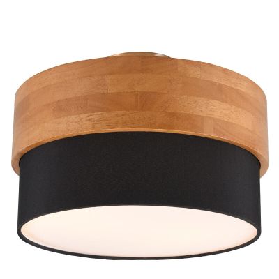 Lampe plafond moderne noire, Sylvia