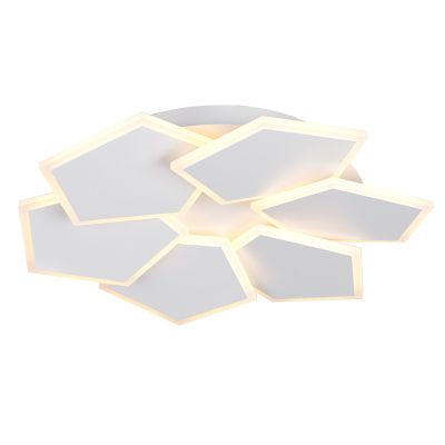 Lampe plafond moderne blanche, Vishaal, gradable en 3 étapes