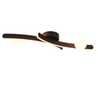 Lampe plafond moderne noire, Leonoor
