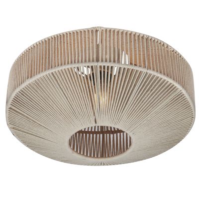 Lampe plafond rustique crème, Martyn