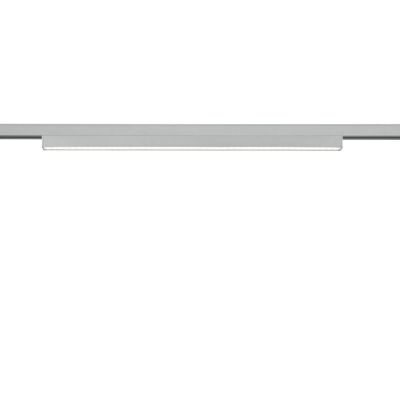 Lampe à pince grise Chloé pour éclairage sur rail biphasé