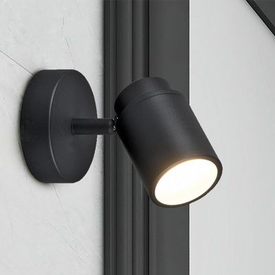 Spot plafond salle de bain moderne noir, Nelis, IP44
