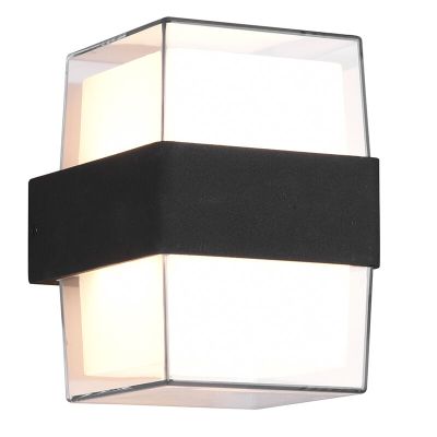 Luminaire extérieur moderne anthracite, Yeliz, 10W, 3000K LED, IP54