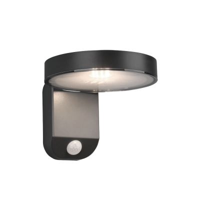 Applique extérieur avec détecteur de mouvement moderne anthracite, Sunny, 4,5W, 3000K LED, IP44