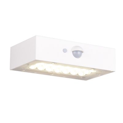 Applique solaire extérieur moderne blanche, Numan, IP65