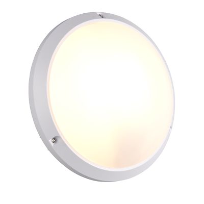 Luminaire extérieur en plastique blanc, Nourdine, IP65