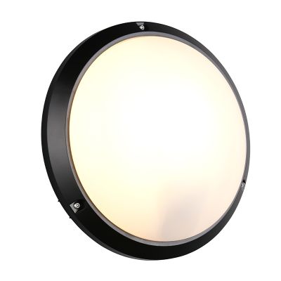 Luminaire extérieur en plastique noir, Nourdine, IP65