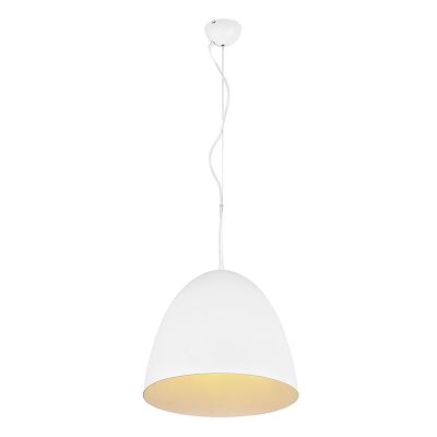Suspension demi-sphère moderne blanche, Ingmar