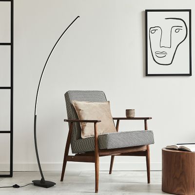 Lampadaire à arc , Vessla, 11W, 3000K LED, avec interrupteur