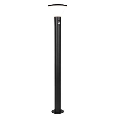 Lampadaire extérieur solaire moderne noir, Nebahat, 3W, 4000K LED, IP44