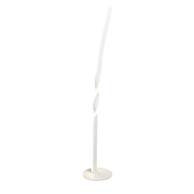 Lampadaire design blanc, Quirinus, 19W, 4000K LED, avec interrupteur