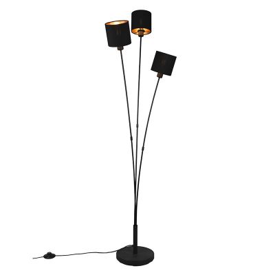Lampadaire moderne noir, Koge, avec interrupteur