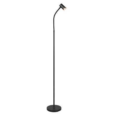 Lampadaire moderne noir, Suradj, avec interrupteur