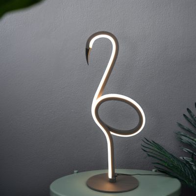 Lampe de table design noire, Puk, 6W, 3000K LED, avec interrupteur