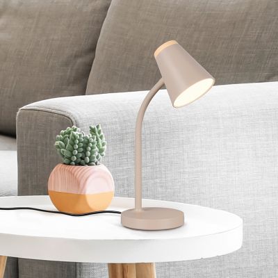 Lampe de table moderne marronne, Rahul, 4,5W, 3000K LED, avec interrupteur