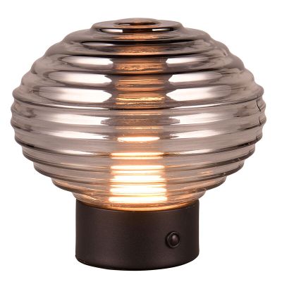 Lampe de table rechargeable rétro noire, Walid, 2W, 3000K LED, avec variateur tactile