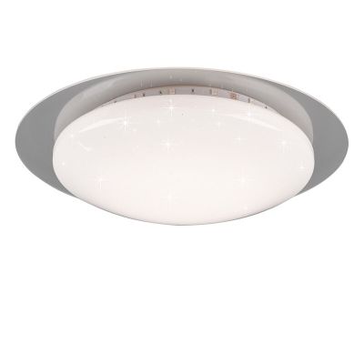 Lampe plafond moderne blanche, Suzy, 13W, RGBW LED, avec télécommande