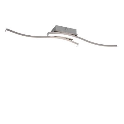 Plafonnier moderne nickel, Go, 5W, 4000K LED