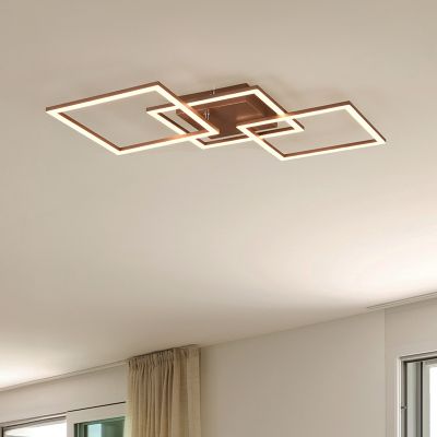 Lampe plafond moderne marronne, Margaux, 31W, 3000K LED