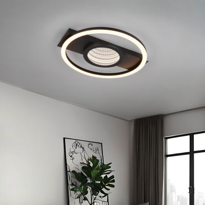 Plafonnier moderne noir, Sandhia, 16W, 3000K LED