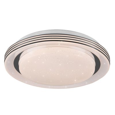 Lampe plafond moderne blanche, Alpha, 10,5W, blanc chaud à froid réglable LED, avec télécommande