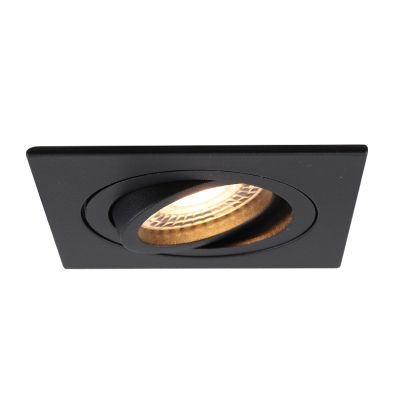 Spot encastré noir en aluminium, Aart