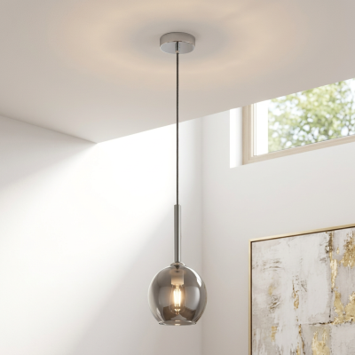 Suspension chromée design, Gwendolynn