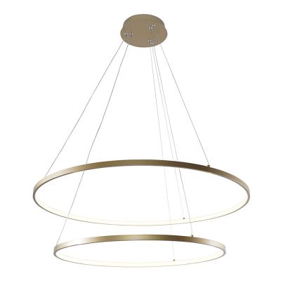 Suspension dorée design, Kubra, 60W, blanc chaud à froid réglable LED