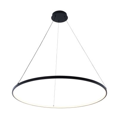 Suspension noire design, Kubra, 36W, blanc chaud à froid réglable LED