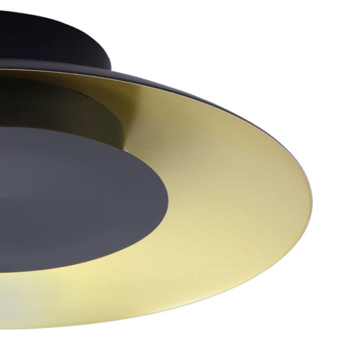 Lampe plafond dorée moderne, Denyse, 15W, 3000K LED