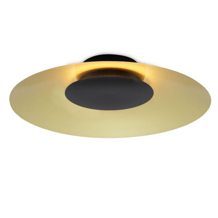Lampe plafond dorée moderne, Denyse, 15W, 3000K LED