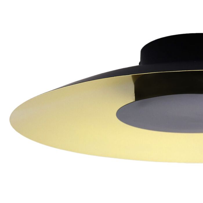 Lampe plafond dorée moderne, Denyse, 15W, 3000K LED