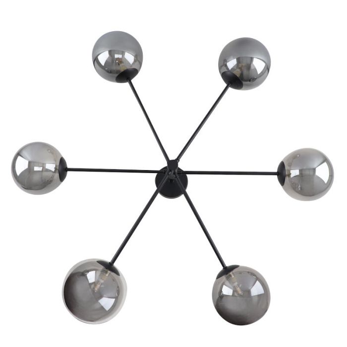 Plafonnier gris design, Remo