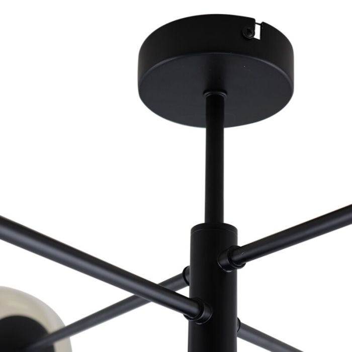 Plafonnier noir moderne, Remo